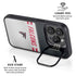 NFL Atlanta Falcons White Striped iPhone 15 Pro Kickstand Case